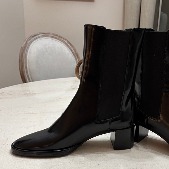 Elegant Black Women's Ankle Boots Massimo Dutti 41 nwt - Picture 2 of 6